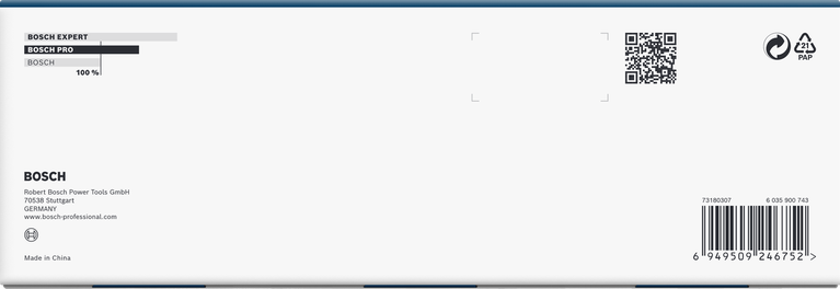 Conjunto de soquetes de impacto Bosch PRO de 1/2″ de profundidade, 9 peças.